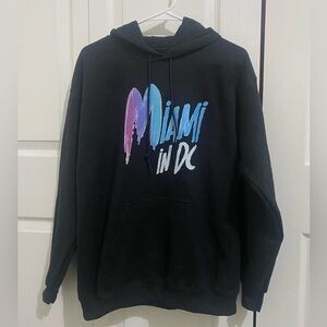 Black ‘Miami in DC’ Printed Hoodie